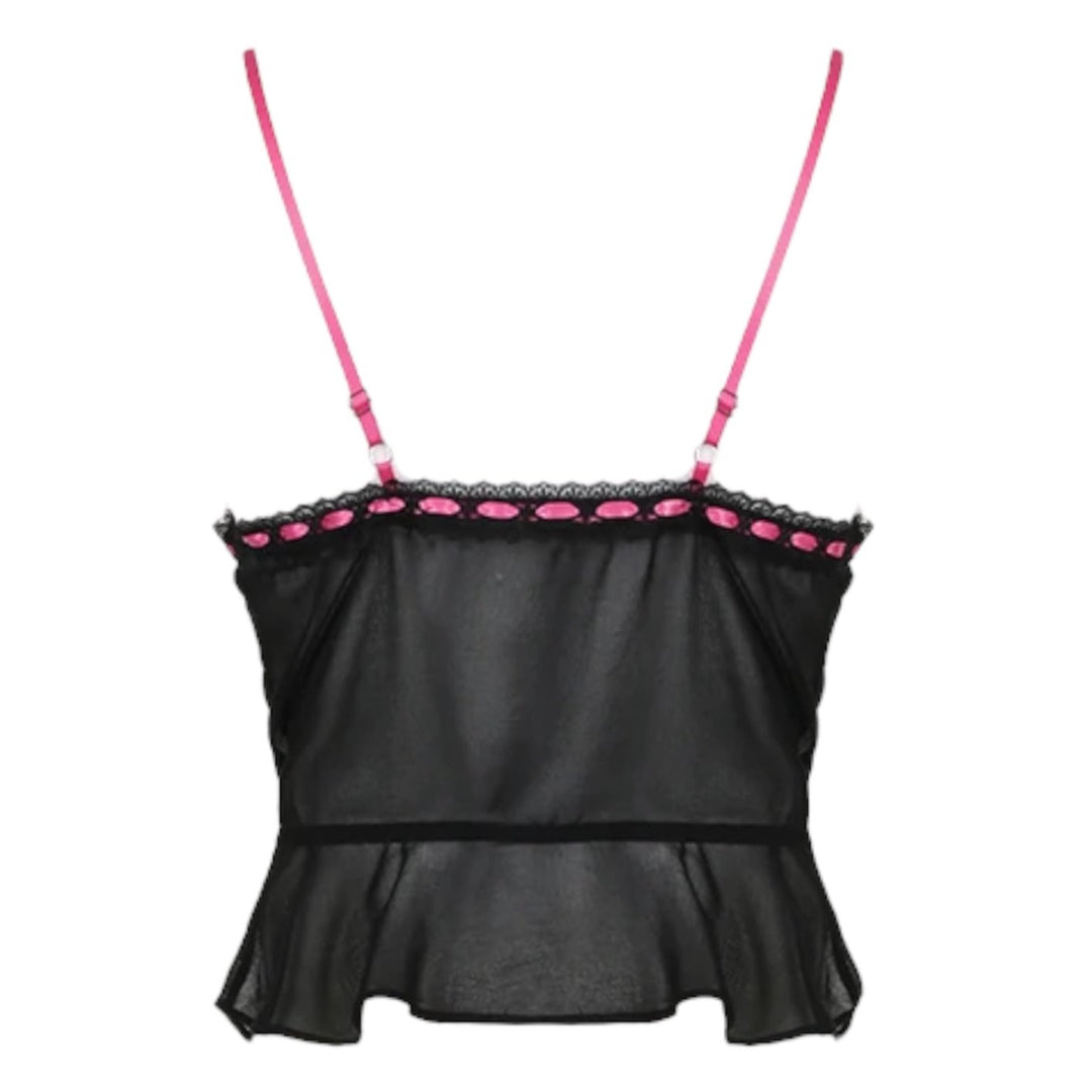 Mia Black Ribbon Top – MELLOW PICKS