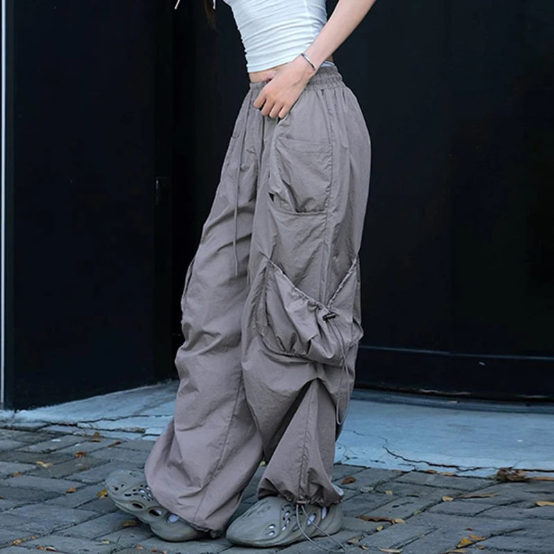 【BAON】Tolg side coloring banding pants Taz Drawcord Cargo Pants – MELLOW PICKS