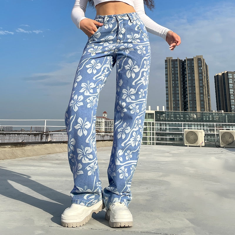 Euphoria Floral Jeans – MELLOW PICKS