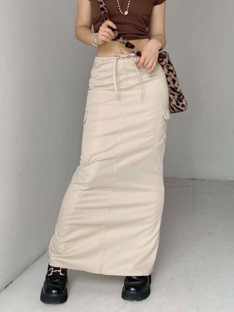 Xandra Nude Cargo Skirt – MELLOW PICKS